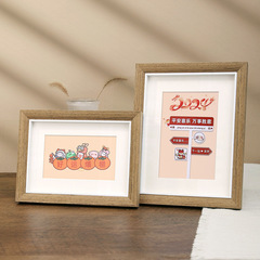 照片打印加相框擺台空框廠家批發洗相片做成相冊擺件木質掛牆68寸