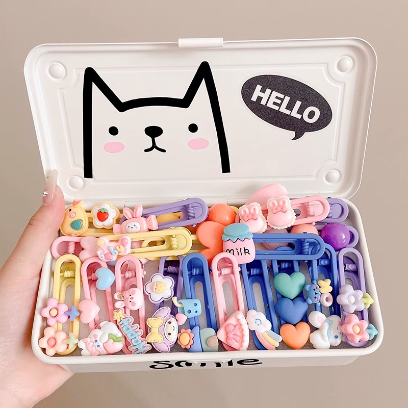 2025 nuevo clip de cabello para niños lindos clip de boca de pato frente clip de frangeo lateral clip de cabello rotos clip de cabello para niñas toque