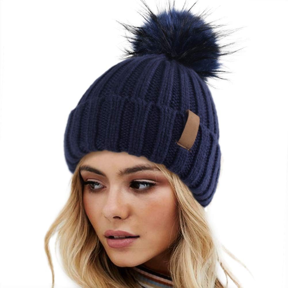 Unisex Basic Lady Solid Color Pom Poms Eaveless Wool Cap display picture 2