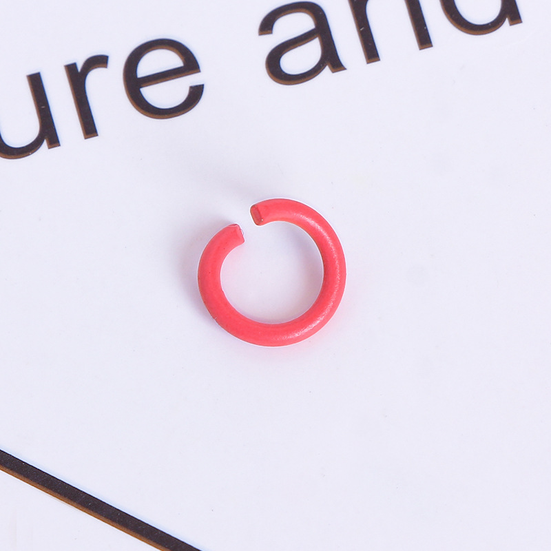 Accesorios de la joyería de bricolaje llavero de metal anillo C color pintura anillo abierto anillo único anillo de conexión material hecho a mano anillo colgante