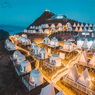 牛背山星空球形帐篷 半透明球形景区露营帐篷 卡帕厂家定制批发