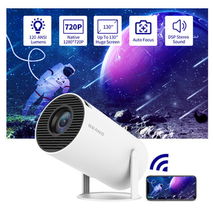 Android Barrel Projector Hy300 Portable Projector Mobile Phone Projection Cross-Border Export Home Home Projector