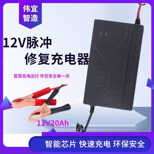 Electric Vehicle Charger 12V Smart Lead-Acid Battery Power Supply Battery Charging High-Power Smart Fast Charging
