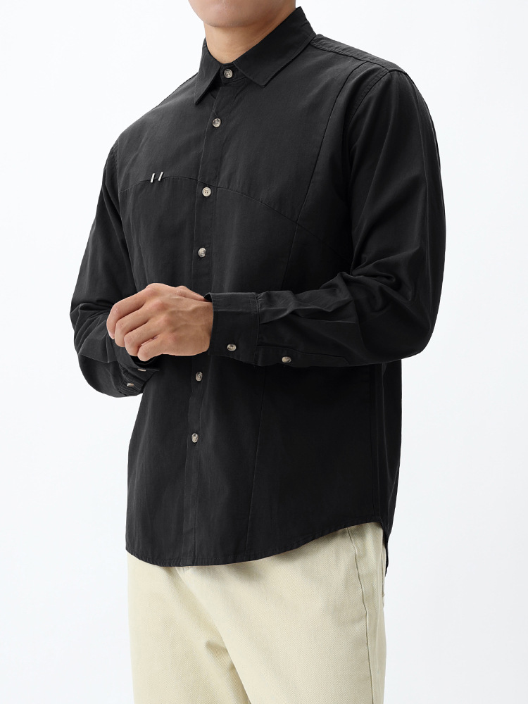 Camisas de algodón para hombres, camisas de algodón para hombres, mangas largas, casuales, versátiles, camisas de algodón para hombres, camisas de algodón para hombres