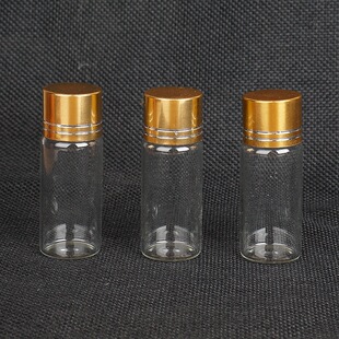 Special Bottle for Incense Ceremony Incense Road 22 × 60 Incense Ceremony Bottled with Aquilarius Tobacco Shredded Tobacco Pieces Tuhao Gold Cap Glass Bottle