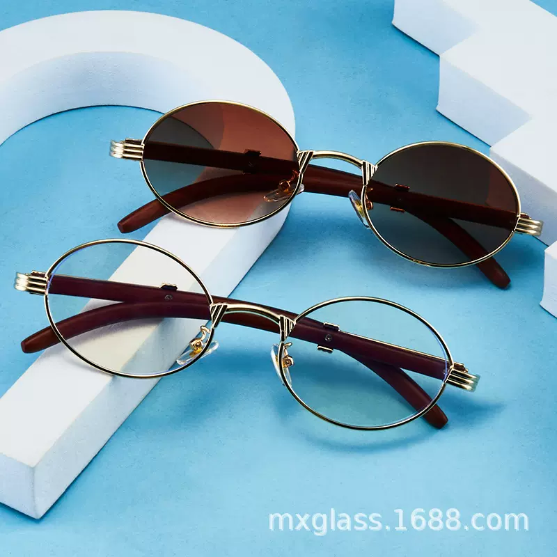 2024新款金属太阳镜男简约高级感遮阳墨镜女欧美时尚跨境眼镜批发