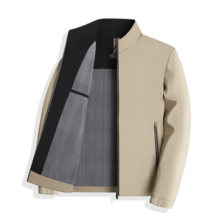 2025 spring new thin windbreaker jacket men's slim business coat a generation of hair