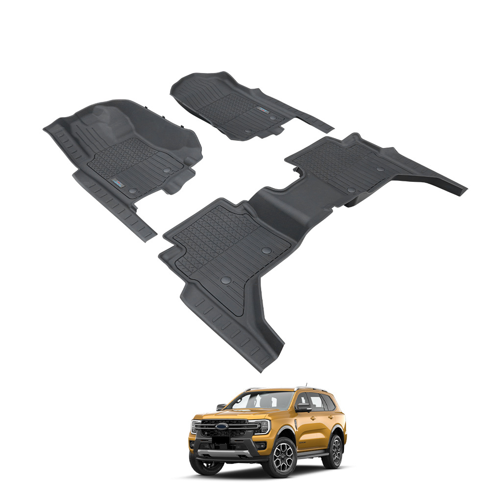 Txinrui Adecuado para alfombrillas de coche FordEverest TpeCarFloorMats alfombrillas de inyección 5D