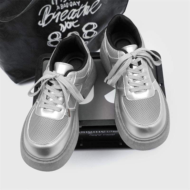 ShoeVault, scarpe da uomo in pelle retrò con suola spessa, stile Derby casual britannico, alla moda, con alluce rialzato, 2025, Z107_voghion.com