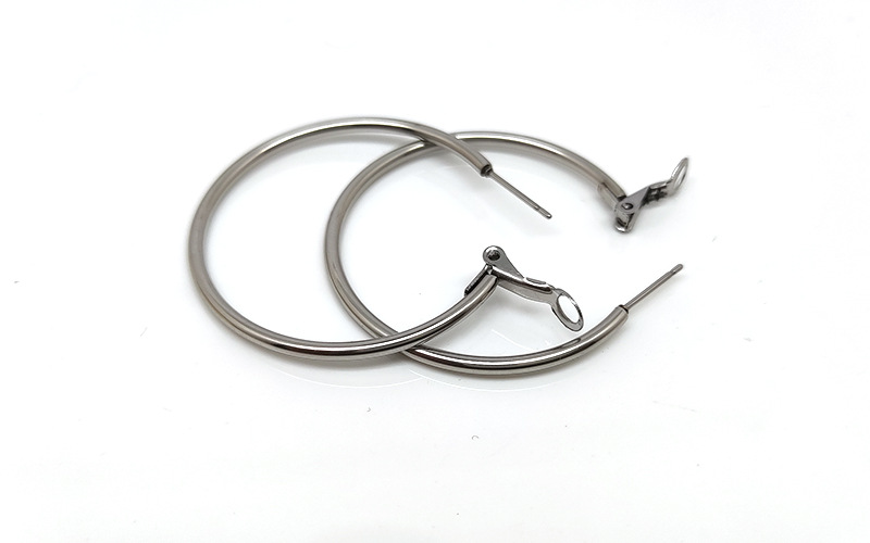 Simple Style Geometric Stainless Steel Plating Earrings 1 Pair