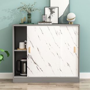 Sliding Door Balcony Cabinet Sun Protection Bay Window Cabinet Storage Cabinet Floor Cabinet Sliding Door Low Cabinet Storage Cabinet Sideboard Dropshipping