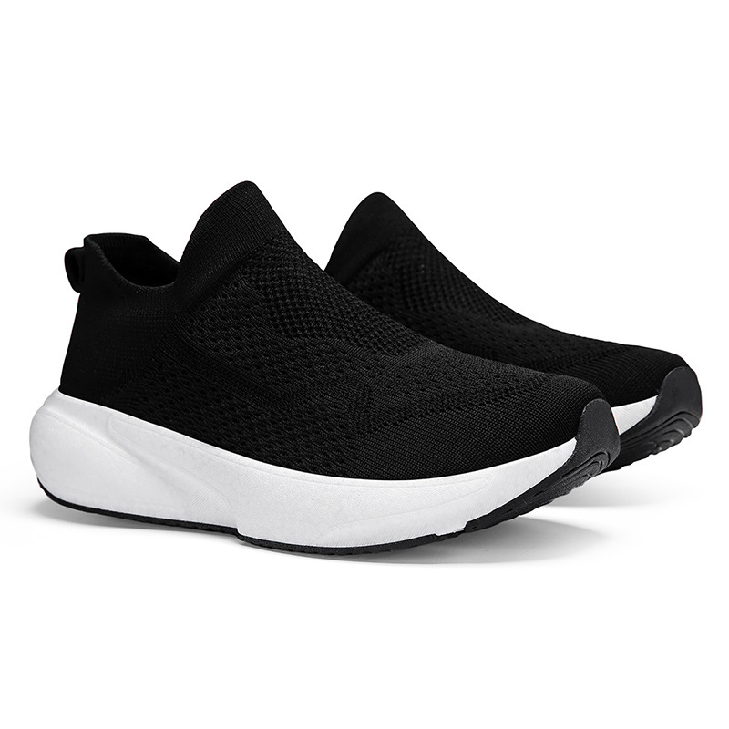 Sports Walking Shoes for Men, Spring, Autumn and Summer New Models, Lightweight, Breathable, Slip-On Sock Shoes, Lazy Slip-On Men's Shoes, Sneakers