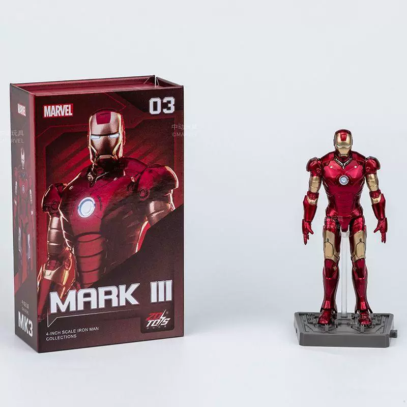 Маленькая минифигура, игрушка, кукла, Marvel, Железный человек, 4 дюйма