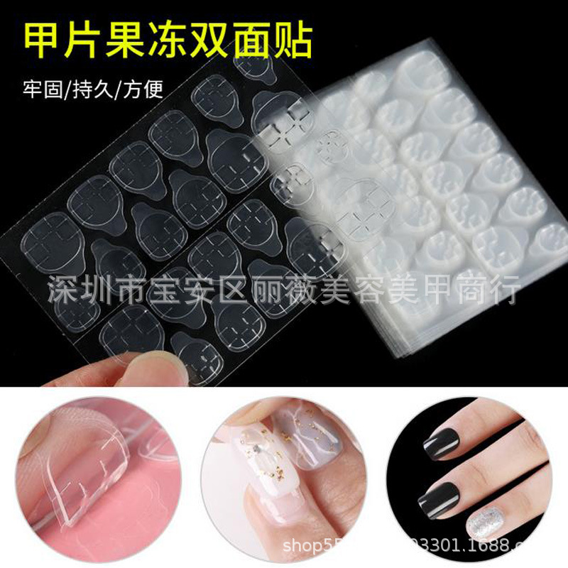 Transparent double-sided tape for manicure