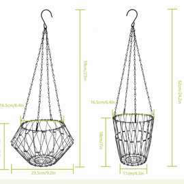 折叠百变篮多形状水果篮创意造型水果盆篮铁艺储物置物篮多变盘