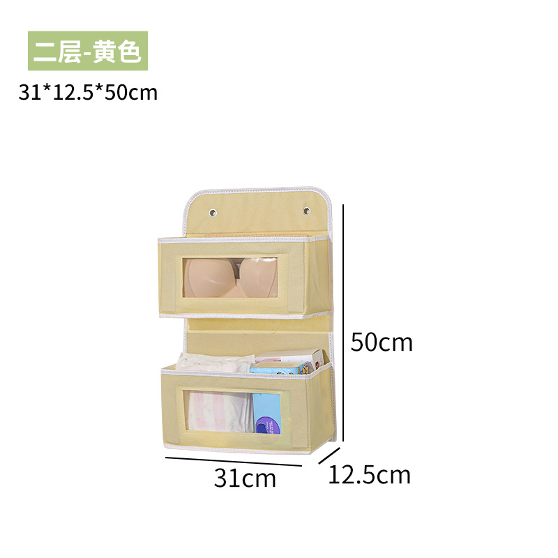 Nueva puerta transfronteriza de varias capas, bolsa para colgar en la parte trasera del dormitorio, bolsa de acabado de juguetes, ropa interior para colgar en la pared, almacenamiento en capas