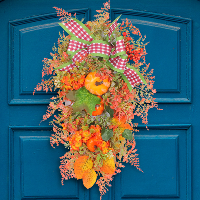 Hong Kong amor guirnalda de Navidad Otoño de Acción de Gracias guirnalda de calabaza arco artificial Garland puerta colgante decoración nueva