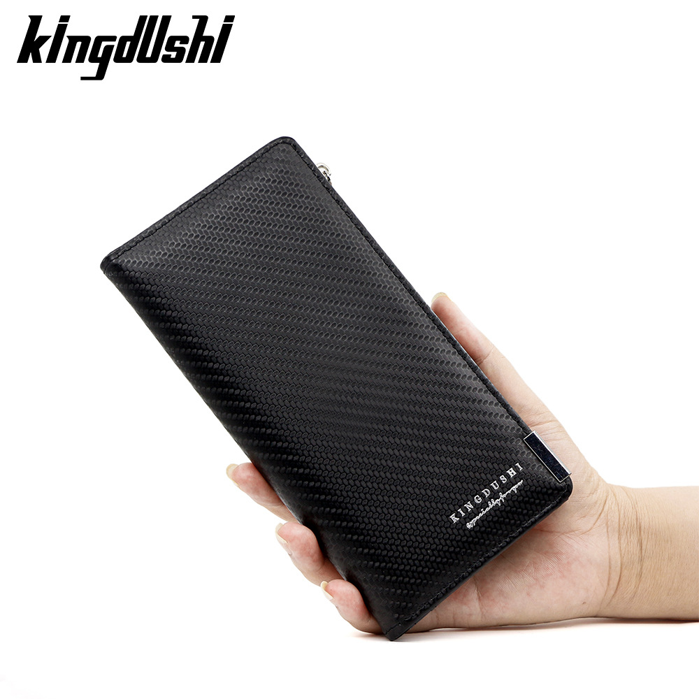 Nuevo tipo de cartera larga para hombres retro multifuncional europea y americana tarjeta multifuncional cartera pu simple cartera de hombres al por mayor