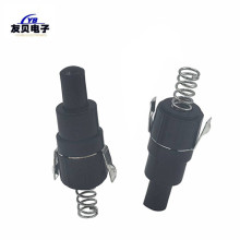 手电筒按钮开关 手电筒尾部开关950-A按钮圆型立式带弹簧自锁