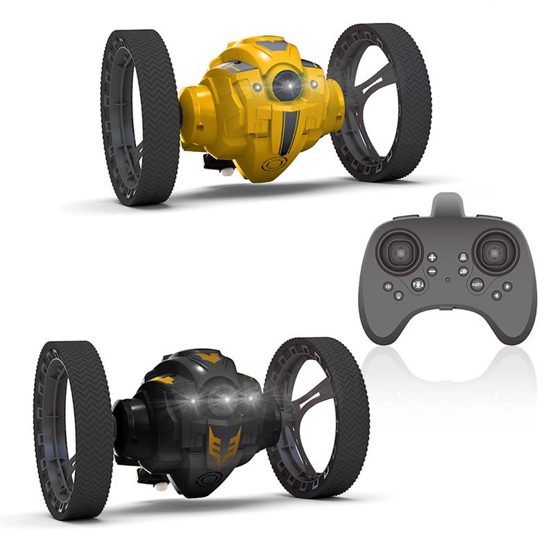 Cross-Border Remote Control Bouncing Wifi Hd Camera 360-Degree High-Speed Rotating Stunt Toy Car Video Tank