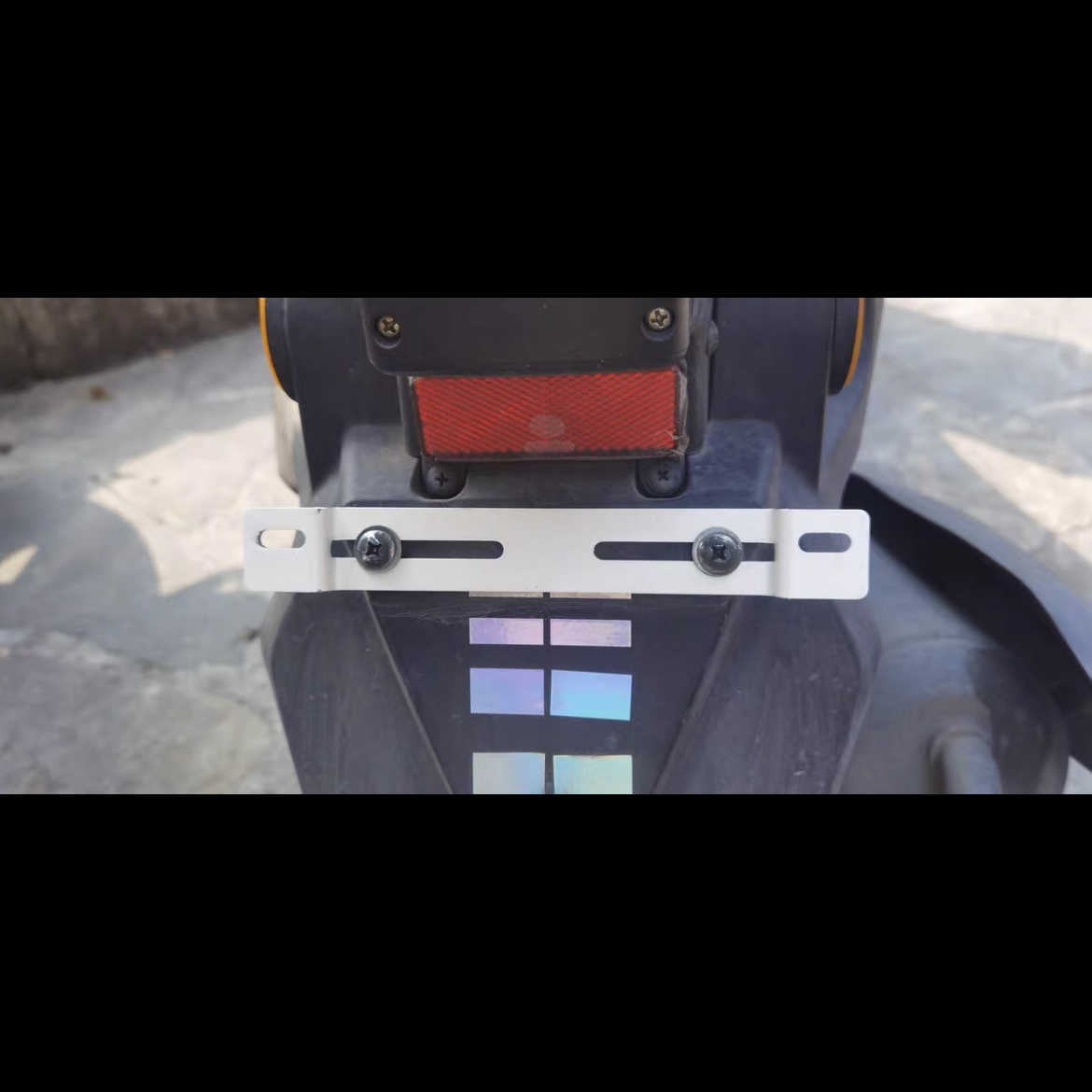 Suitable for Electric Vehicles and Motorcycles Rear License Plate Holder, Stainless Steel License Plate Frame Bracket, Xmax Rear License Plate Bracket