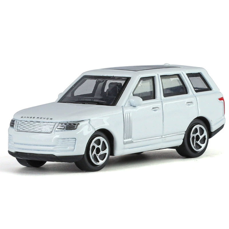 Land Rover, металлическая реалистичная модель автомобиля, игрушка, масштаб 1:64, амортизатор