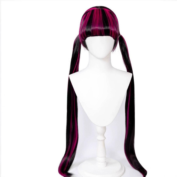 In-Stock Elf High School Vampire Elf Deculera Cosplay Wig Princess Cut Highlighted Long Hair Rose Net In-Stock Elf High School Vampire Elf Deculera Cosplay Wig Princess Cut Highlighted Long Hair Rose Net