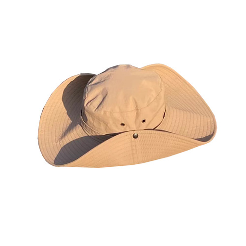 Wide-brimmed quick-drying outdoor hiking camping fisherman's hat for women summer sun protection shade fishing travel sun hat for men trendy