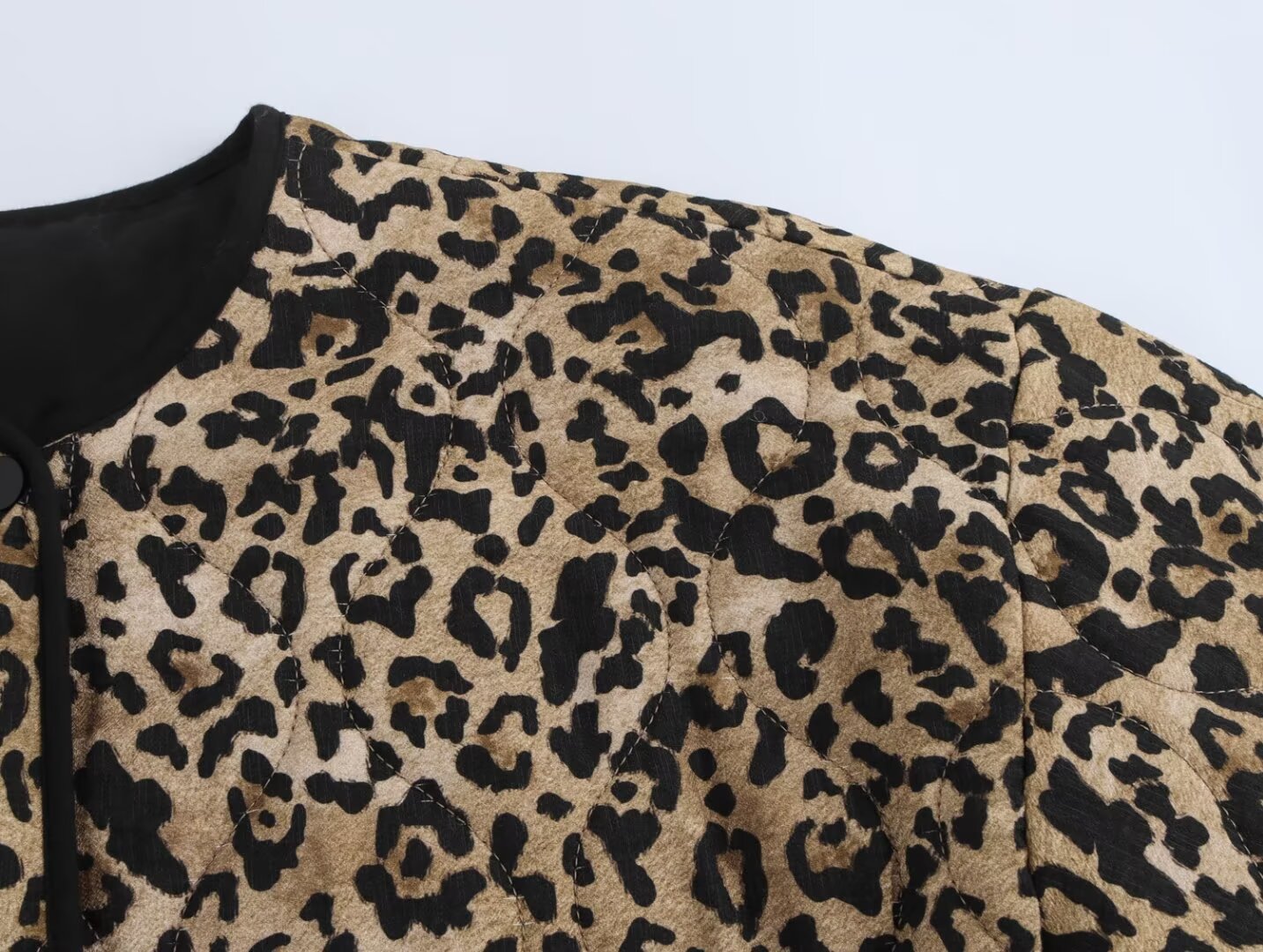 Women's Streetwear Leopard Single Breasted Cardigan Cotton Clothes display picture 12