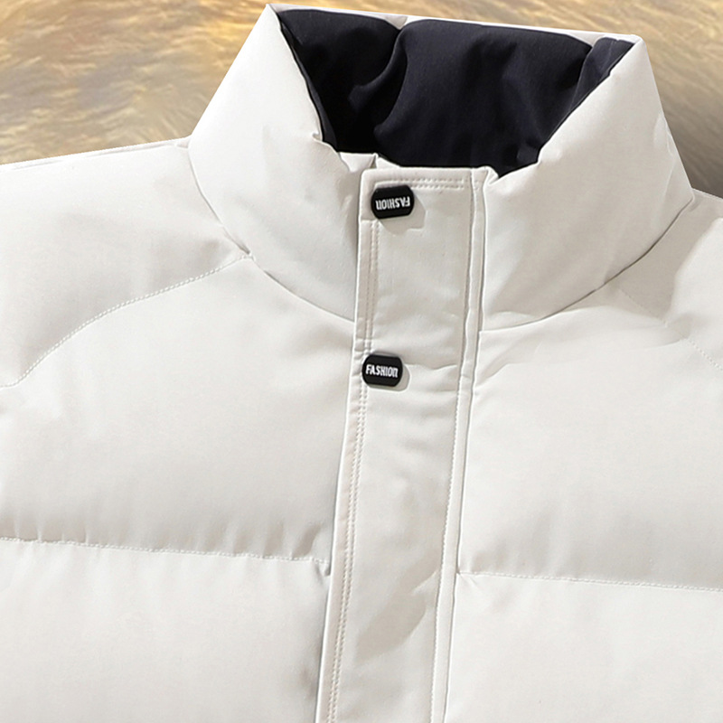 2024 nuevo chaleco para hombre otoño e invierno impermeable, engrosado, cálido, ajustado, cuello alto con grasa agregada, agrandado_voghion.com