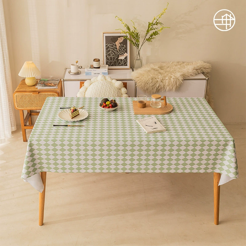 PVC Tablecloth, ins style, waterproof and oil-proof, diamond pattern, multiple sizes