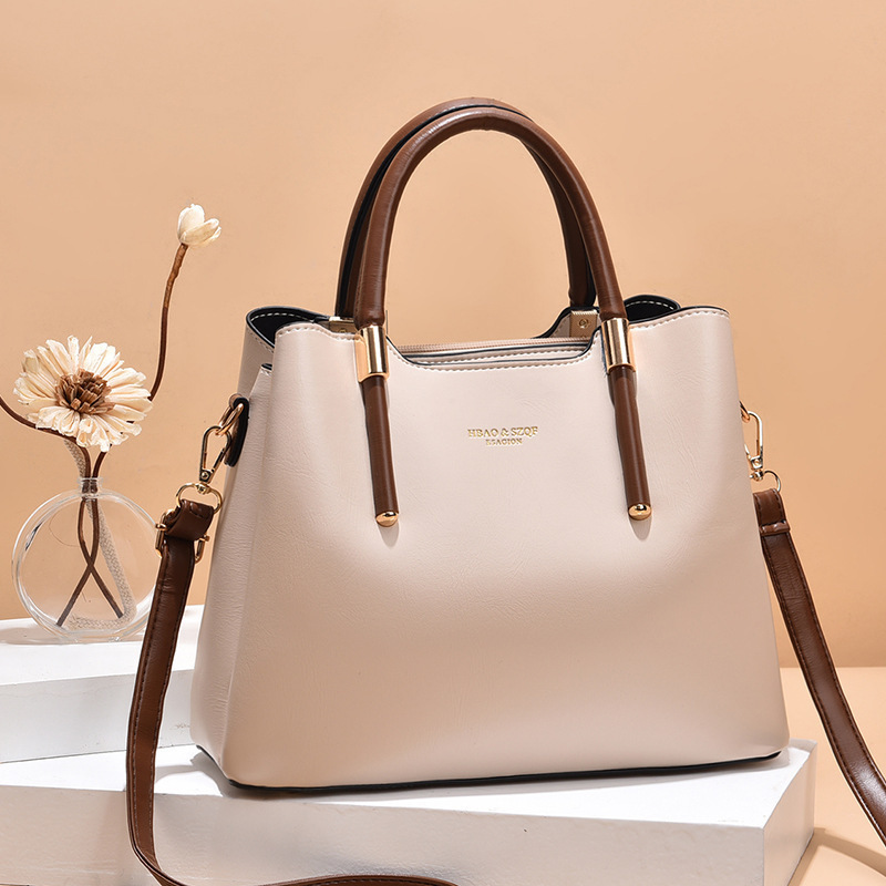 Fashionable Commuter Pu Leather 2026 New Model Stylish Women's Handbag Large Capacity Middle-Aged Mom Bag Elegant Crossbody Bag Fashionable Commuter Pu Leather 2026 New Model Stylish Women's Handbag Large Capacity Middle-Aged Mom Bag Elegant Crossbody Bag