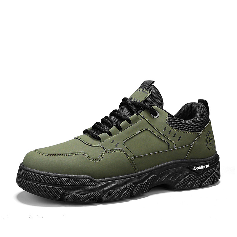 Zapatos para hombres zapatos deportivos casuales 2024 nuevos zapatos de skate antipatinante transpirables de baja parte de zapatos de trabajo de cuero duro