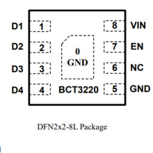 ԭװBCT3220ELA-TR DFN2x2-8 LED�׹�����ic BCT3220 LED����оƬ