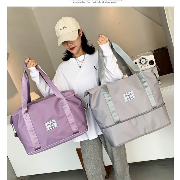 Travel Bag Women Dry and Wet Separation Sports Shoulder Bag Foldable Organizer Gym Bag Men Waterproof Duffel Bag