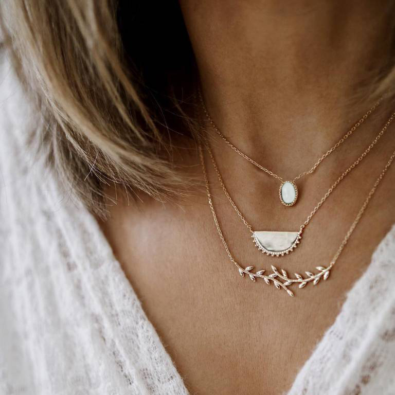 女热销波西米亚三层项链 Bohemian fashion three layer necklace