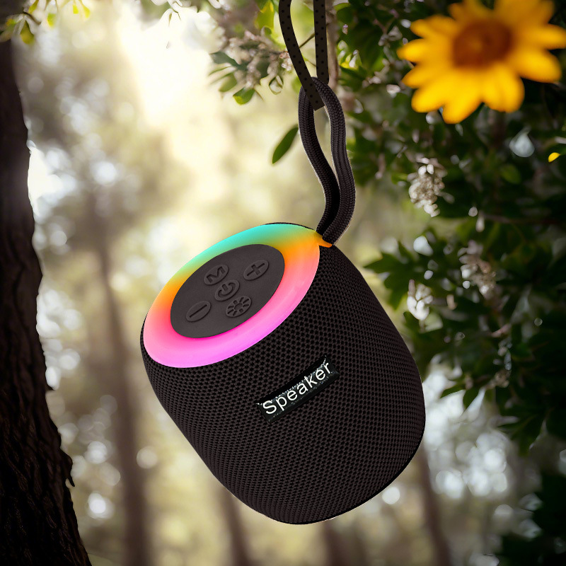 Cross-Border 309 Bluetooth Speaker Outdoor Cycling Wireless Portable Card Subwoofer Home Atmosphere Light Desktop Audio