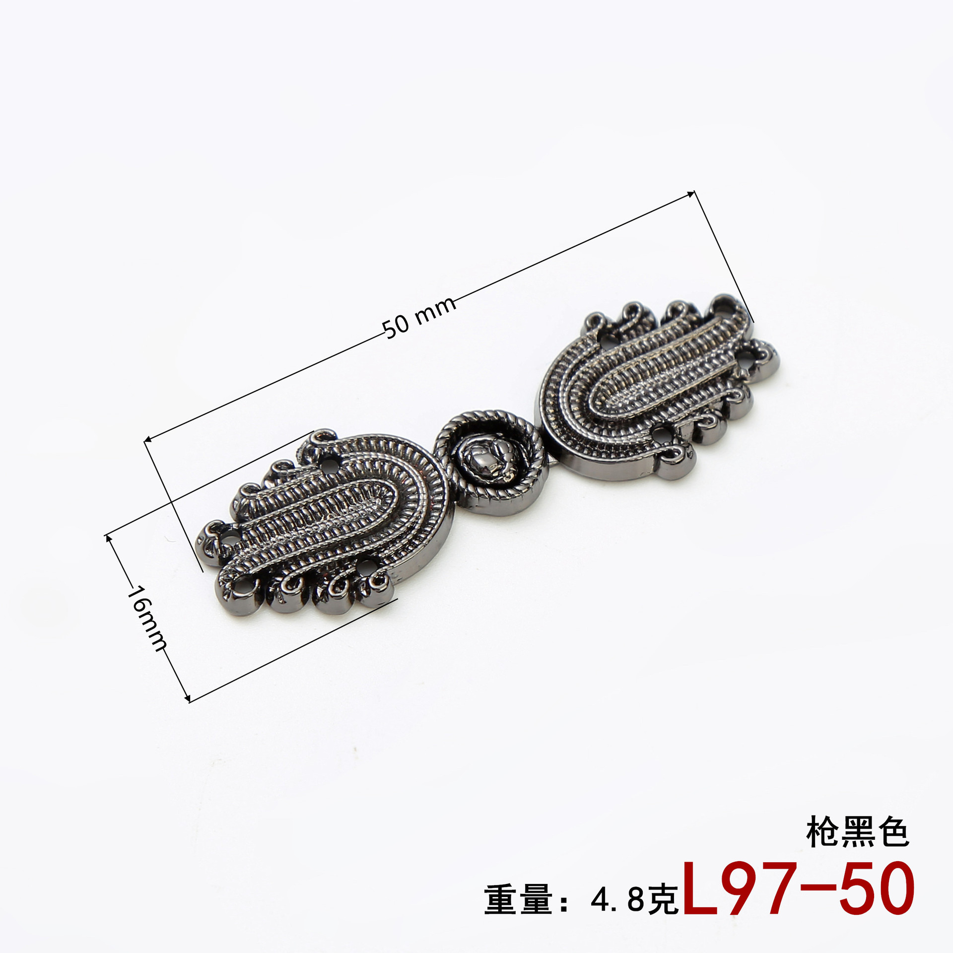 チャイナドレスの金属の一字のバックルの中国風のボタンの合金のdiyの縫い目のボタンの装飾は新しい中国式のロックの棒を掛けます。