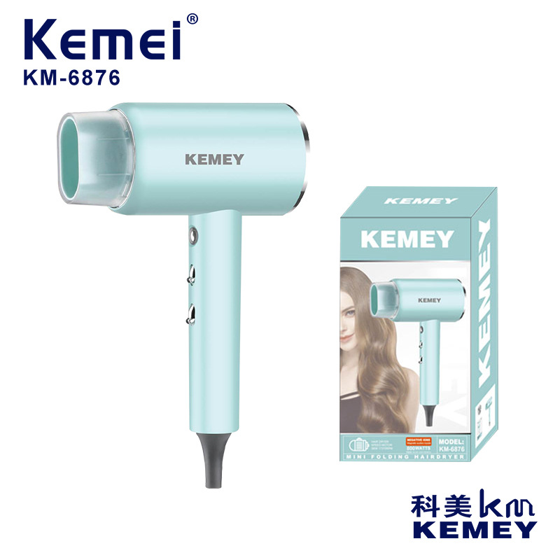 Kemei High Value New Miniature Travel Salon Portátil Gran Viento Seco de Cabello Temperatura Constante