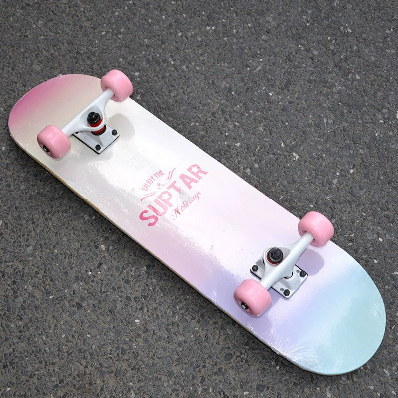 Professional skateboard for beginners for adults, children's scooter on four wheels