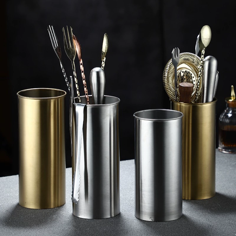 304 Stainless Steel Bar Callery Bar Barrel Commercial Bart -up Tool Storage Barrel Barrel Barrel Chopsticks Bar Products