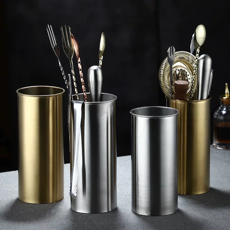 304 Stainless Steel Bar Callery Bar Barrel Commercial Bart -up Tool Storage Barrel Barrel Barrel Chopsticks Bar Products