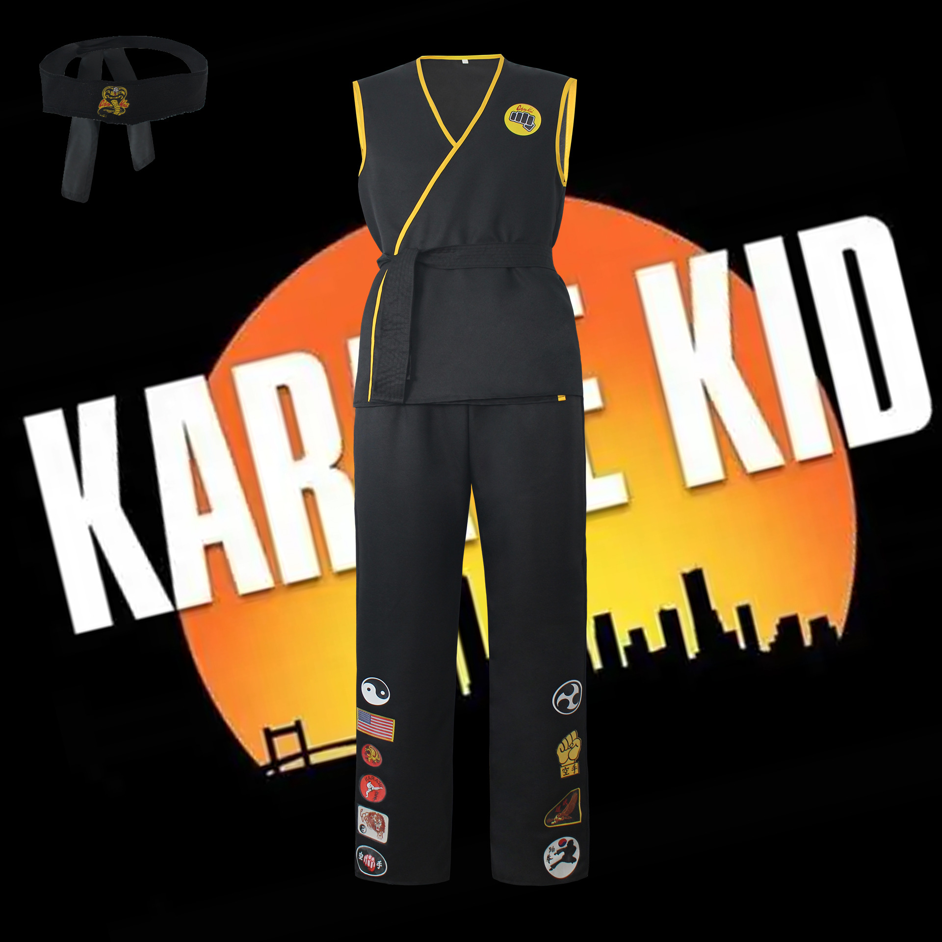 Taekwondo Clothes Cosplay Clothes Longwei Kid Cobra Karate Training Clothes Taekwondo Training Clothes