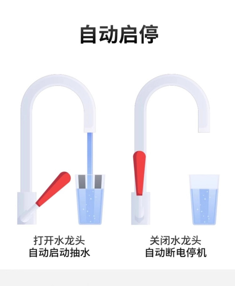 Self-priming faucet without tap water for washing vegetables, automatic water supply pump, kitchen household stainless steel faucet undefined
