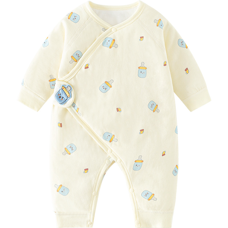 Ropa de bebé recién nacido primavera, otoño, invierno, nacimiento de algodón caliente 0 monje en marzo, ropa de bebé recién nacido, camiseta de bebé recién nacido