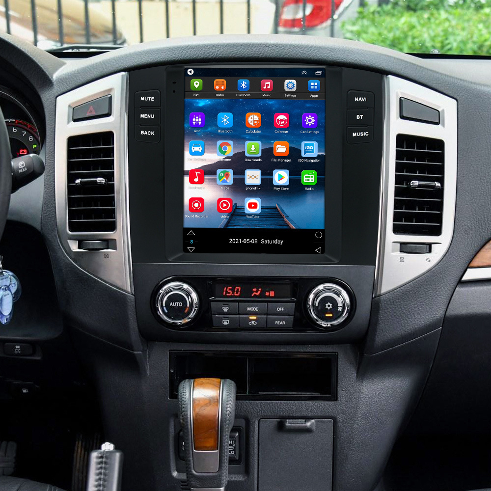 Aplicable a 09-15 Pajero coche navegación 9,7 pulgadas de pantalla vertical de control central Android coche reproductor de todo en una máquina