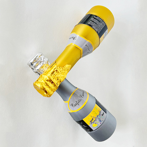 New champagne-shaped small fireworks birthday party hand-held spray cane wedding wedding atmosphere confetti hand-twisted small salute