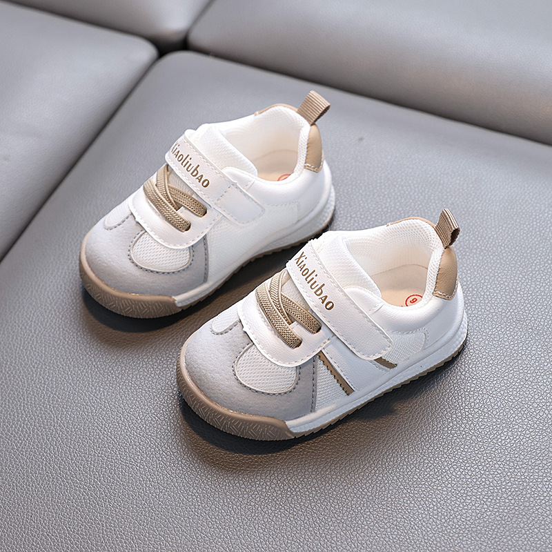 Zapatos para niños, zapatos deportivos de primavera y otoño, zapatos deportivos para niños y niñas, zapatos blancos, zapatos para bebés de suela blanda, zapatos individuales, zapatos Dexun