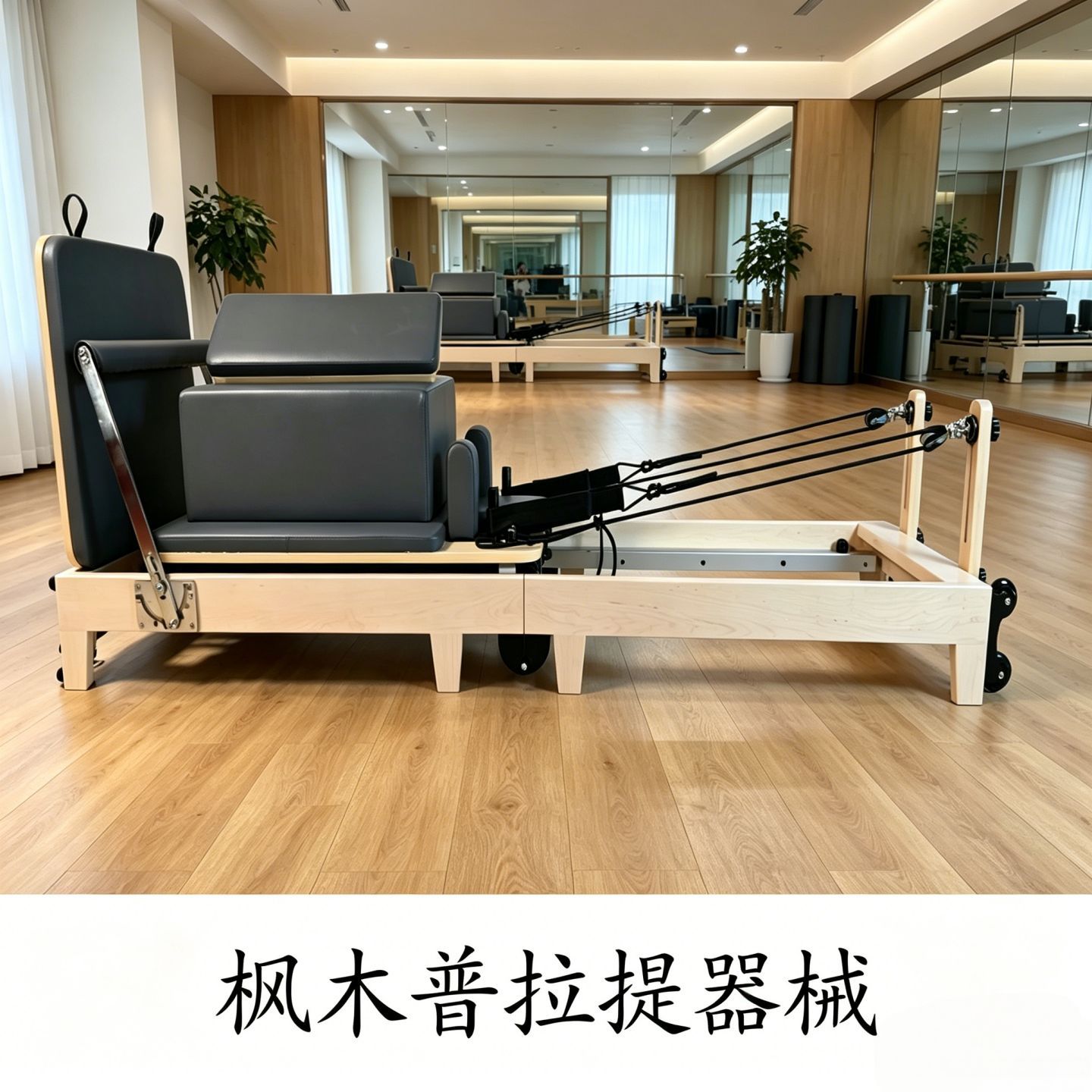 Pilates Equipment Manufacturer Directly Supplies Folding Pilates Beds for Home and Commercial Use, Multifunctional Maple Core Beds