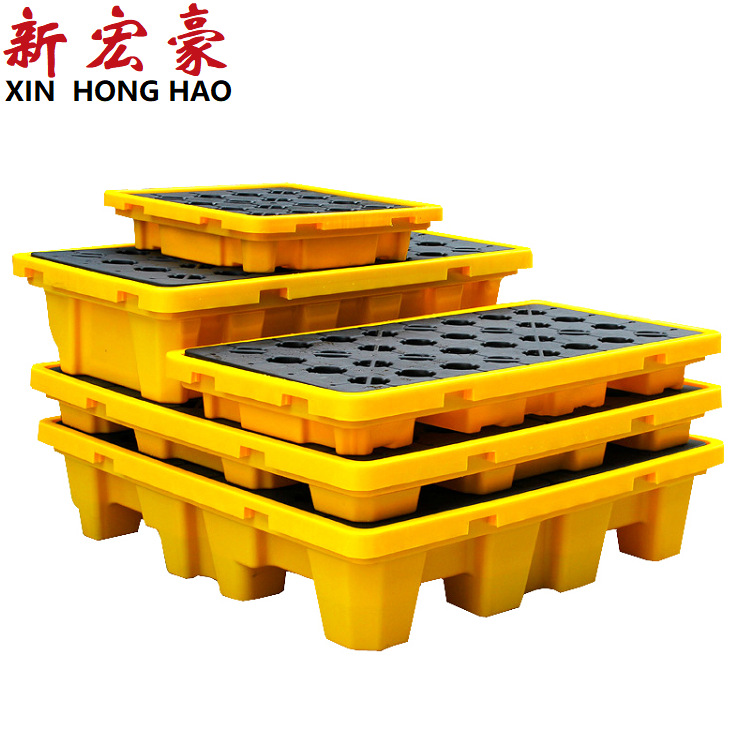 防渗漏塑料托盘医疗化工化学防泄漏托板危废油桶水桶塑胶卡板